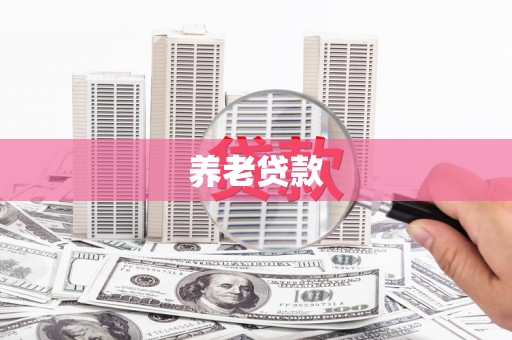 黄骅养老贷款