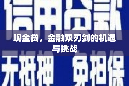 三水现金贷，金融双刃剑的机遇与挑战