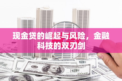 雾峰现金贷的崛起与风险，金融科技的双刃剑