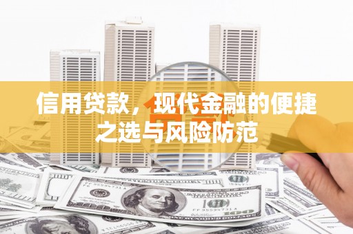 沙依巴克信用贷款，现代金融的便捷之选与风险防范
