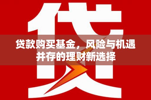 嵊州贷款购买基金，风险与机遇并存的理财新选择