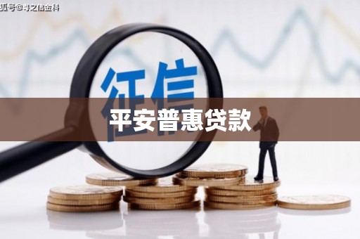 黄南平安普惠贷款
