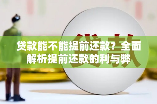 永福贷款能不能提前还款？全面解析提前还款的利与弊