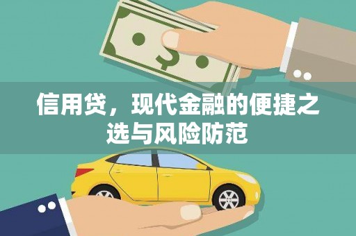 章贡信用贷，现代金融的便捷之选与风险防范