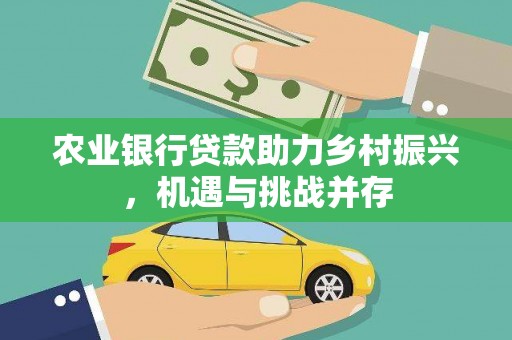 埤头农业银行贷款助力乡村振兴，机遇与挑战并存